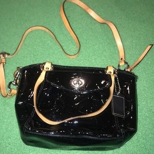 Patent leather coach